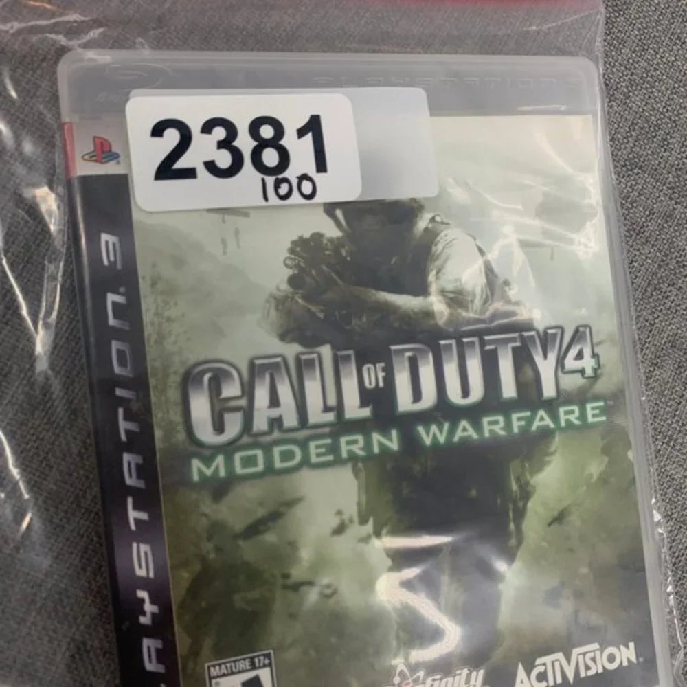 PS3 Call of Duty‎ 4 Modern Warfare Mature 17+ Playstation 3
